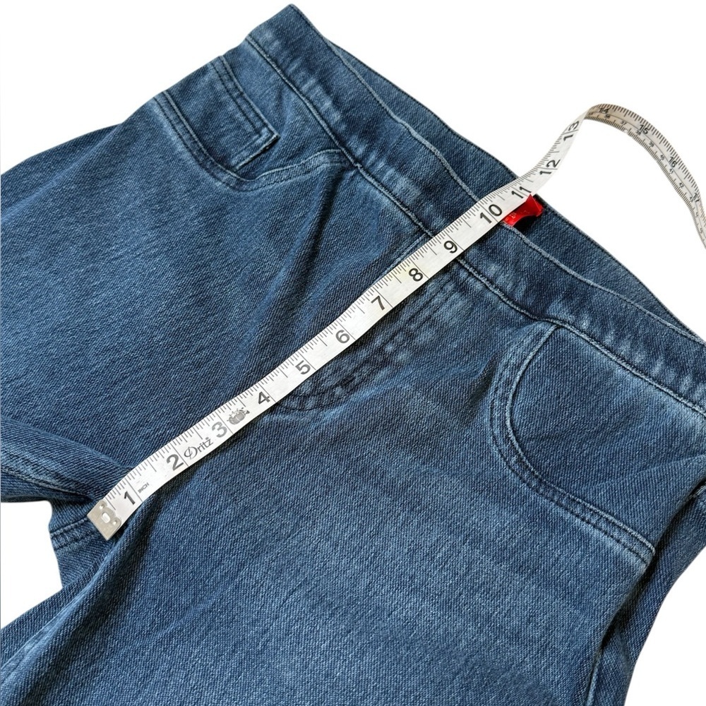 Spanx High waist medium wash pull on skinny jeans size medium - Picture 7 of 10